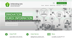 Desktop Screenshot of infobroking.de